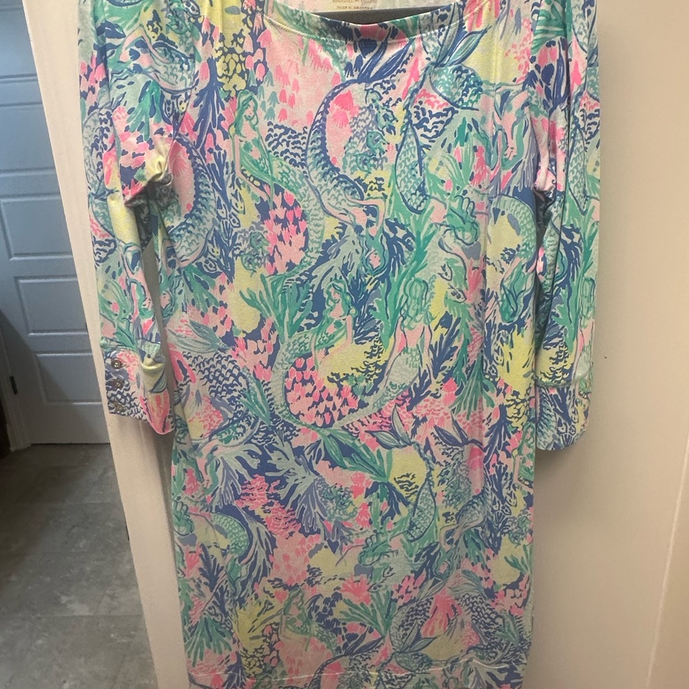 Colorful Tropical Print Dress